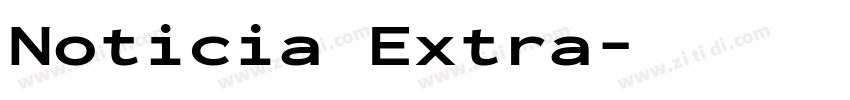 Noticia Extra字体转换